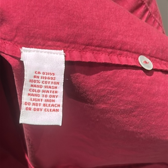 April Cornell Razzy Cotton Sleeveless Jumper Dress Raspberry Flowy Size L NEW - Picture 12 of 17